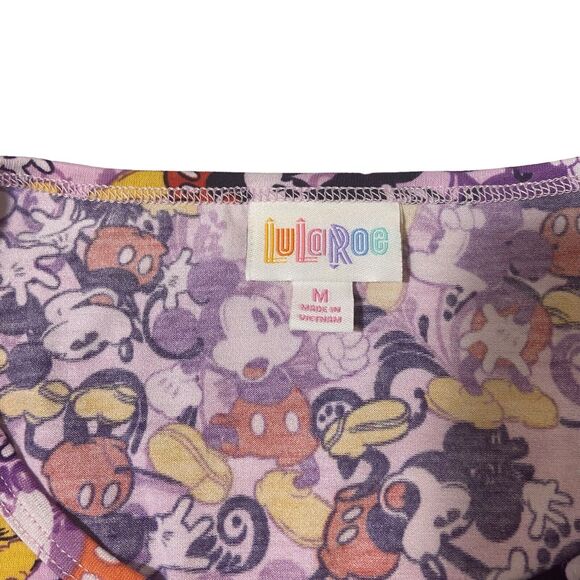 Women's LulaRoe Irma Size Medium DISNEY MICKEY MOUSE Cozycore Novelty Flowy - Picture 9 of 16
